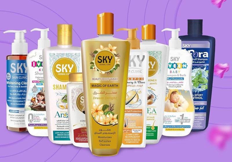 سكاي هيربال كير كريم تصفيف 250 جرام بزيت النعام - Image 5