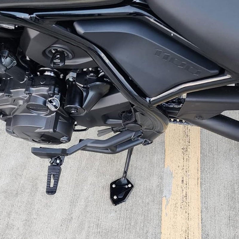 Midimttop Motorcycle Kickstand Plate Pad Extender Foot Side Stand Extension Pad Support Plate for Honda Rebel CMX 1100 CMX1100 Rebel 1100 Accessories 2021 2022 2023 2024 2025 2026 Black - Image 4