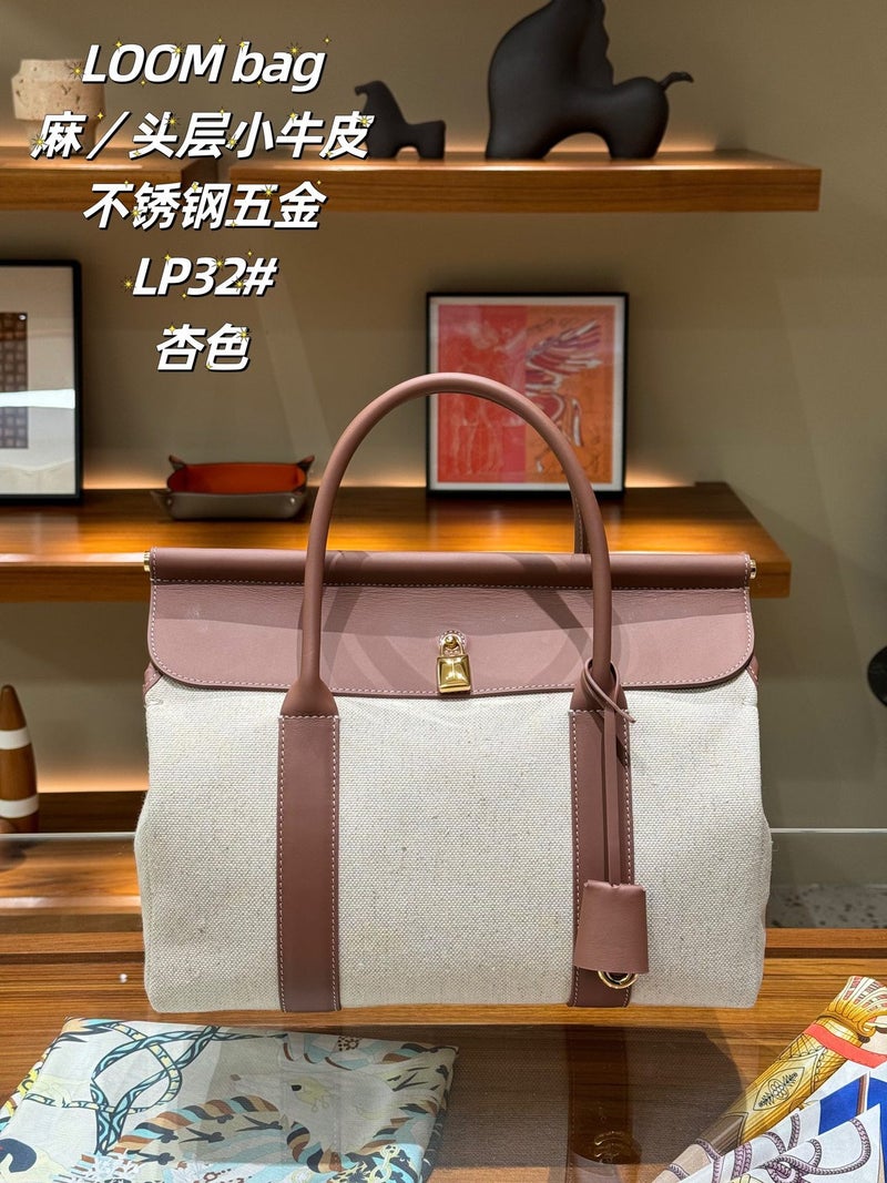 High-End First-Layer Cowhide Lp32 Lom Bag Large Capacity Fashion Satchel Women'S Large Bag Style - Image 2