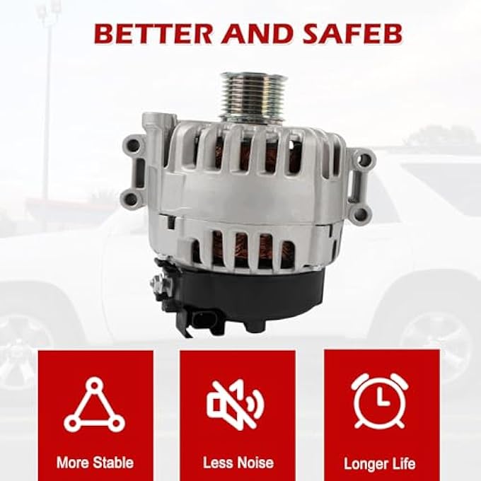 Kessocco A3327 12317603778 Alternator Replacement for BMW E71 X6 2008-2010 F01 SWB F02 SWB 740i 740Li 2011-2015 12V 230A CW 8 Groove Pulley - Image 5