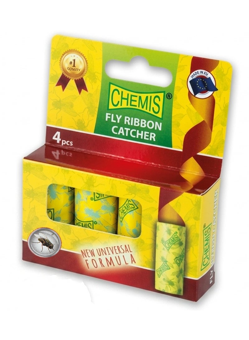Imported Adhesive Strips For Flies And Flying Insects - 4 Strips - Image 1