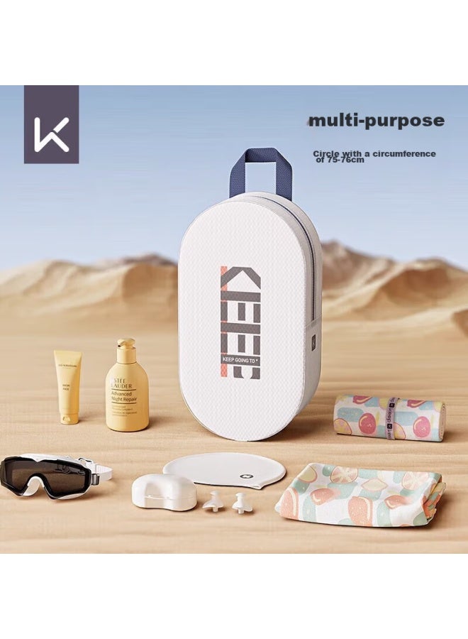 Keep Waterproof Swim Bag For Men And Women, Fitness Toiletry Bag, Portable Storage Large Capacity Handheld Beach Bag, Swimming Equipment - Image 5