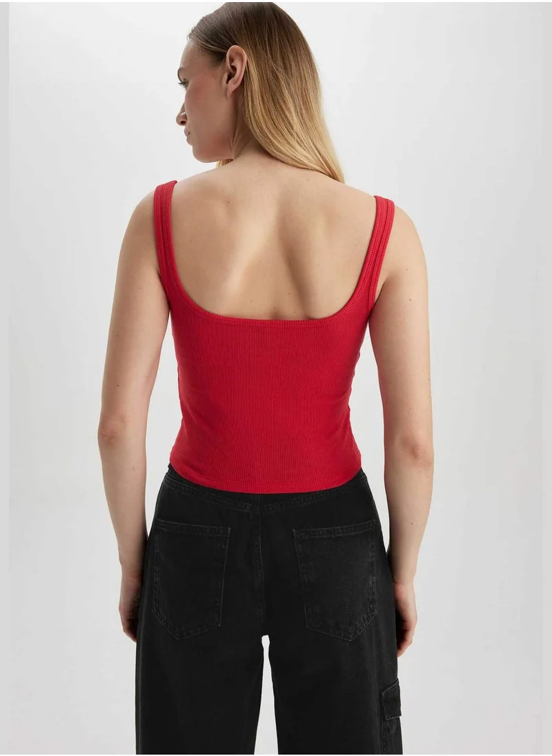 DeFacto Slim Fit Strappy Crop Vest