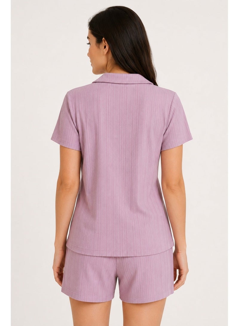 Penti Women's Rose Short Sleeve Viscose Pyjama Set with Shorts - Image 3