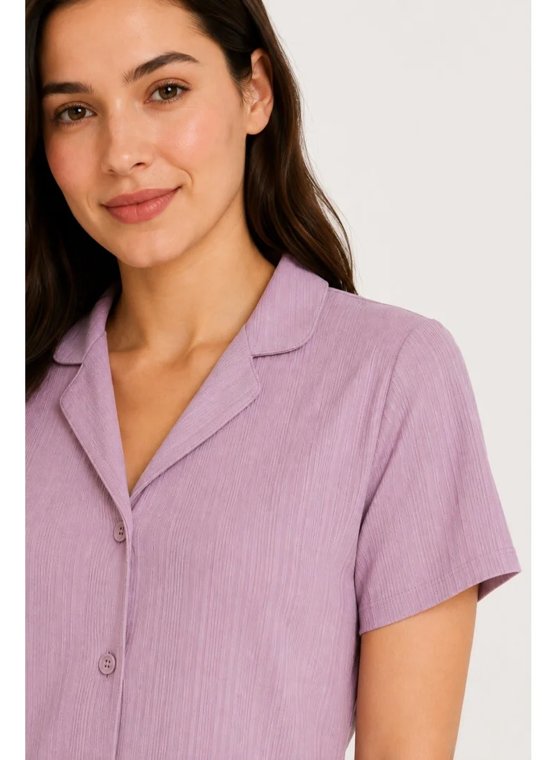 Penti  Women's Rose Short Sleeve Viscose Pyjama Set with Shorts for Women | Best Price UAE