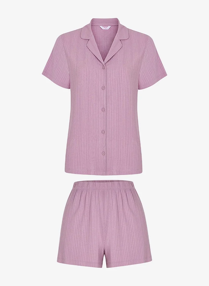 Penti  Women's Rose Short Sleeve Viscose Pyjama Set with Shorts for Women | Best Price UAE