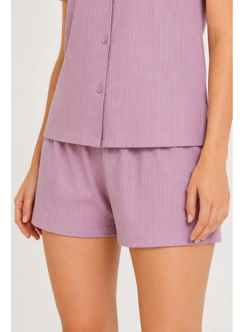 Penti  Women's Rose Short Sleeve Viscose Pyjama Set with Shorts for Women | Best Price UAE