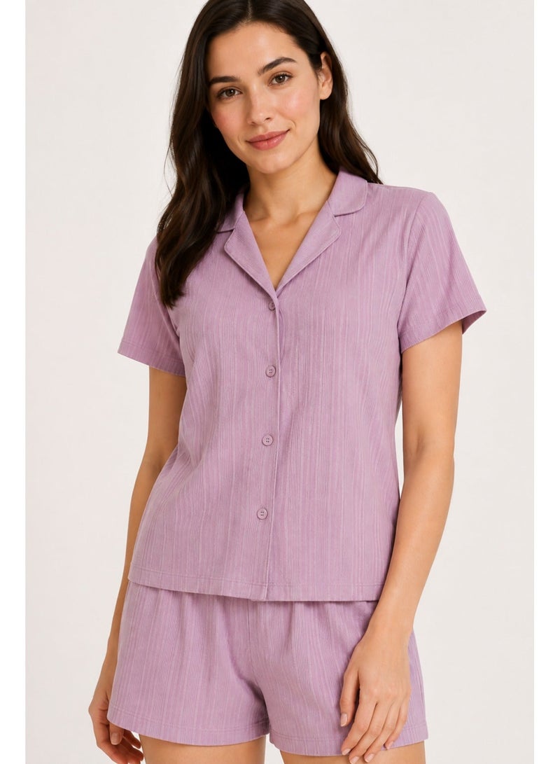 Penti Women's Rose Short Sleeve Viscose Pyjama Set with Shorts - Image 2