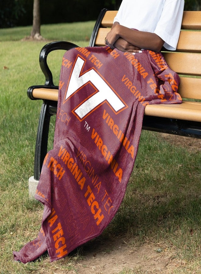 Logo Brands NCAA Virginia Tech Hokies Classic Throw - Image 3