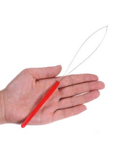 yantaisiyu 6 Pcs Plastic Hair Extension Loop Needle Threader Pulling Hook Tool Loop Tools Bead Tool For Hair Extensions Feather Extensions (Multicolored)  - Image 5