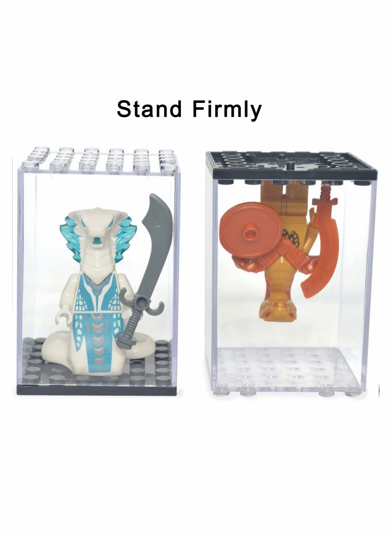 null - 12-Pack Transparent Acrylic Display Case for Toys & Collectibles - Dustproof Protection for Action Figures & Building Blocks - Image 1