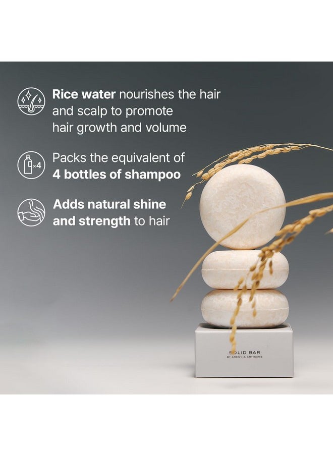 arencia Rice Water Shampoo Bar For Hair Growth & Strengthening, All Natural Formula With Biotin & Protein  - Image 2