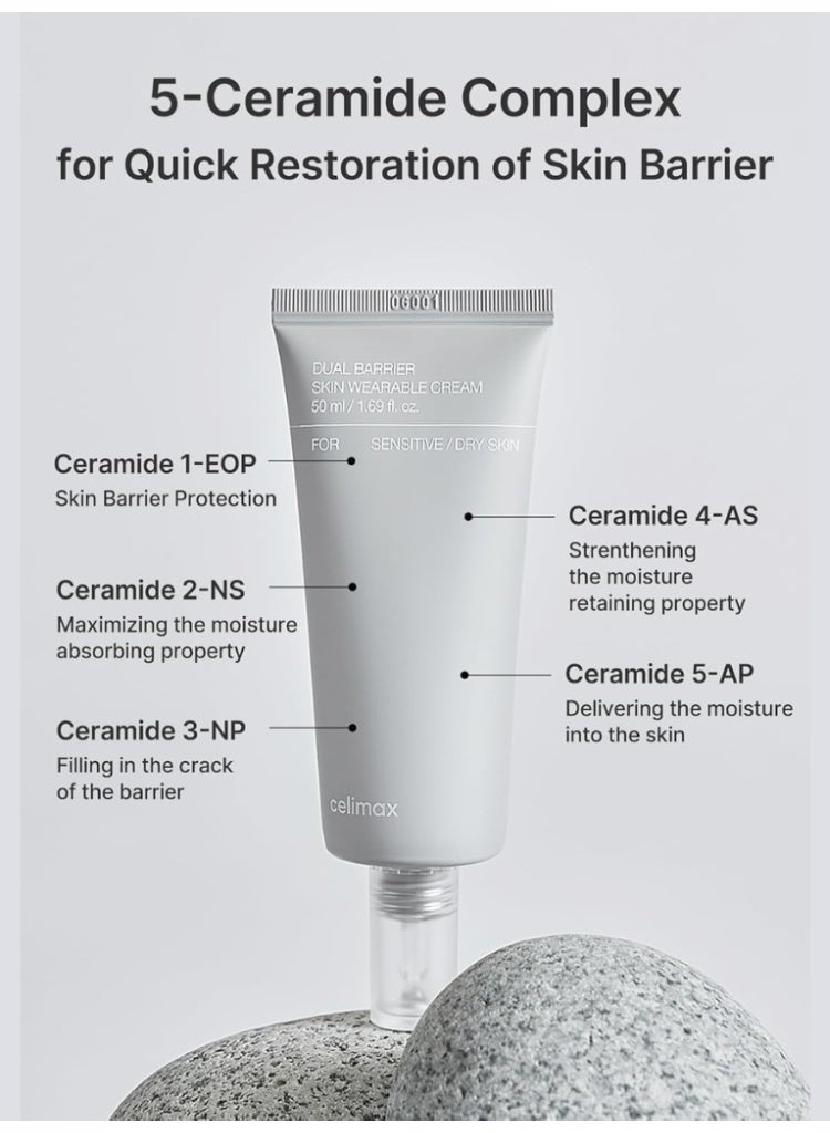 Celimax Dual Barrier Skin Wearable Cream 50ml – Intensive Hydration & Skin Barrier Protection - Image 5