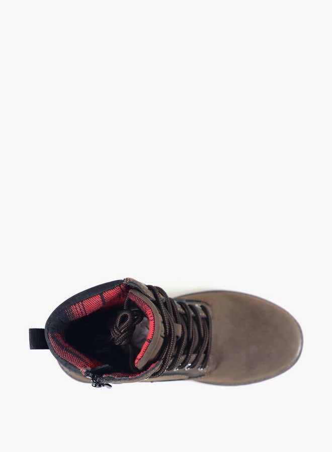 GAP Boys' Dayton Mid Lace Ii Ankle School Boots With Zip Closure - Gpk5218053817 - Image 4
