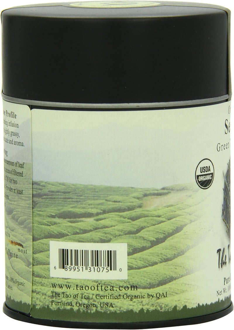 The Tao of Tea شاي السنتشا الأخضر العضوي من تاؤو الشاي - علبة 3.5 أونصة - Image 4