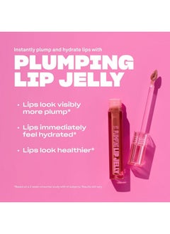 BABE ORIGINAL BABE ORIGINAL Plumping Lip Jelly for Fuller Looking Lips | Lip Gloss with Peptides Hyaluronic Acid Plumps & Hydrates Lips | Cruelty-Free, Vegan Formula with High Shine & Long-Lasting Color, Nude  - Image 2