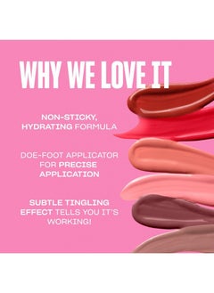 BABE ORIGINAL BABE ORIGINAL Plumping Lip Jelly for Fuller Looking Lips | Lip Gloss with Peptides Hyaluronic Acid Plumps & Hydrates Lips | Cruelty-Free, Vegan Formula with High Shine & Long-Lasting Color, Nude  - Image 4