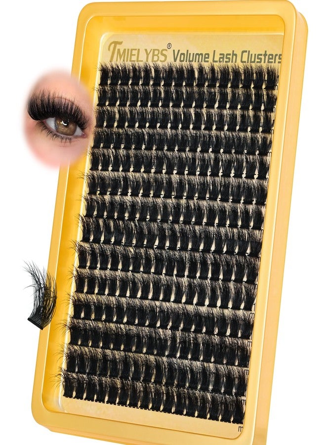 TMIELYBS Lash Clusters 10-14mm Short Cluster Eyelash Extensions 260D Thick Eyelash Clusters Volume D Curly Wispy Individual Lashes 224pcs Mink False Eyelashes Soft DIY Lash Extension for Beginners, by TMIELYBS - Image 1