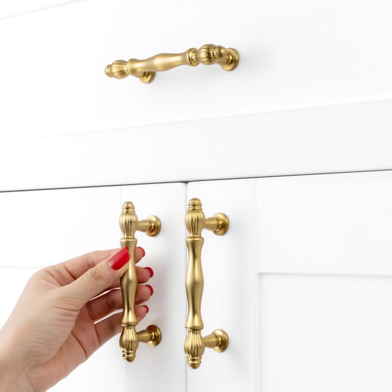 BEROSSA 10 Pack 3 Inch Brushed Gold Cabinet Pulls Gold Cabinet Handles Gold Hardware for Kitchen Cabinets 2510 Drawer Dresser Cupboard Bedroom Bathroom - Image 4