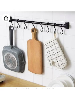 Multi-Use Hook Rack for Home Kitchen Organization, Kitchen Utensil Rack with 8 Removable Movable Hooks, Hanging Rack for Tools and Coats - pzsku/Z41E895D074EA8F8F1E40Z/45/1750537340/a1ed4301-607f-45d3-9e34-6c4e4d5d5a74
