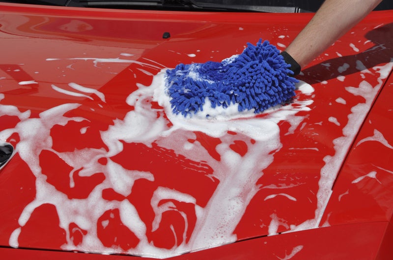 Detailer's Preference Double-Sided Premium Chenille Microfiber Wash Mitt, Wet or Dry, Perfect for Car Washing and Detailing, Absorbent, Scratch-Free, and Lint-Free, Blue - Image 4