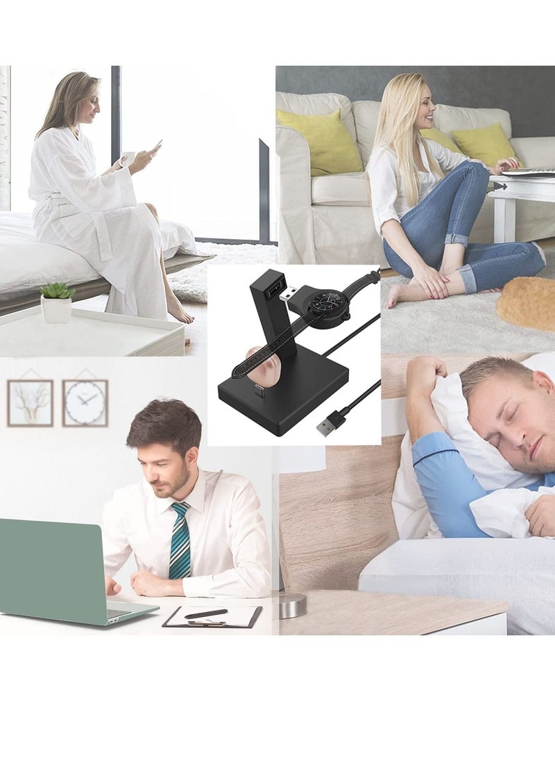 Captaintech 2 in 1 Charger Stand, for Samsung Watch and Type C Earbuds, Watch Charger Dock Compatible with Galaxy Watch 4/3/Active 2/Active & Galaxy Buds 2/Pro/Live/Buds+/Buds and More USB C Earbuds - Image 5