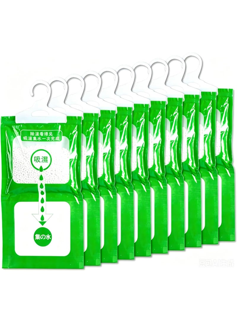 12 Pack Dehumidifier Bags, Moisture Absorber Hanging Bags, Closet Moisture Absorbers, For Use In Kitchens, Bedrooms And Wardrobes - Image 1