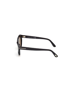 TOM FORD Women's Oval Shape Acetate Sunglasses FT111101D55 Lens Size: 55 Millimeter - Shiny Black  - Image 4