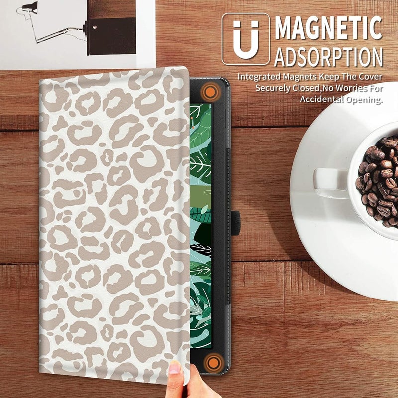 FUYOCWE for Fire HD 10 Case 2021,Fire HD 10 Plus Tablet Case (11th Generation, 2021 Release), Multi-Angle Slim Stand Smart Cover Cases for New Amazon Kindle Fire HD 10 10.1"-Leopard Cheetah Print - Image 4