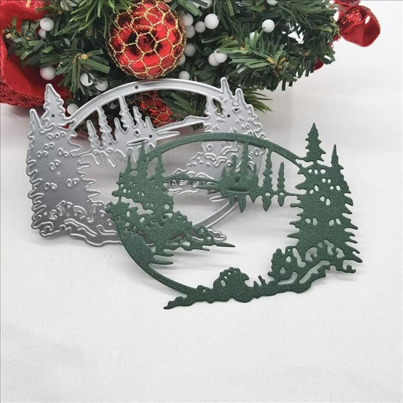 Lottoyday Christmas Forest and Lakes 3D Metal Die Cuts, Cutting Dies for Card Making Clearance, Embossing Dies for Scrapbooking, DIY Album Paper Cards Decoration - Image 1