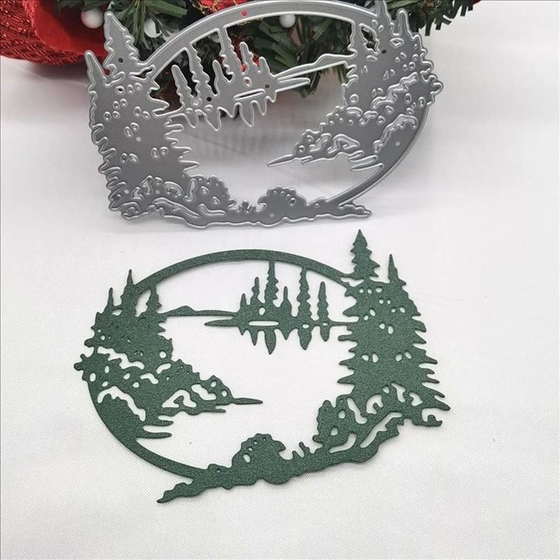 Lottoyday Christmas Forest and Lakes 3D Metal Die Cuts, Cutting Dies for Card Making Clearance, Embossing Dies for Scrapbooking, DIY Album Paper Cards Decoration - Image 3
