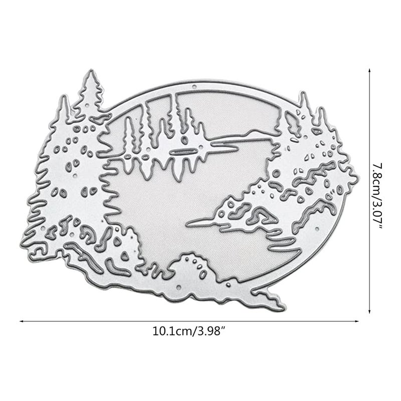 Lottoyday Christmas Forest and Lakes 3D Metal Die Cuts, Cutting Dies for Card Making Clearance, Embossing Dies for Scrapbooking, DIY Album Paper Cards Decoration - Image 2