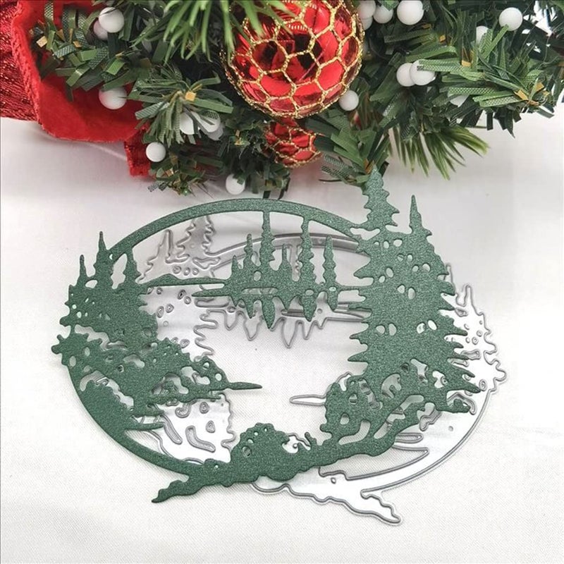 Lottoyday Christmas Forest and Lakes 3D Metal Die Cuts, Cutting Dies for Card Making Clearance, Embossing Dies for Scrapbooking, DIY Album Paper Cards Decoration - Image 4