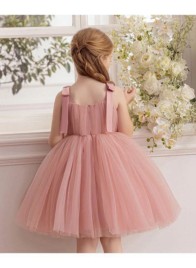 Mark & Mia Mark & Mia Bows Detailed Sleeveless Tutu Dress - Pink