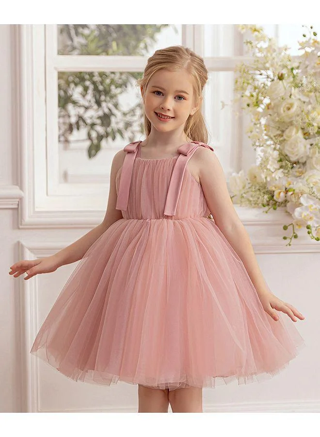 Mark & Mia Mark & Mia Bows Detailed Sleeveless Tutu Dress - Pink