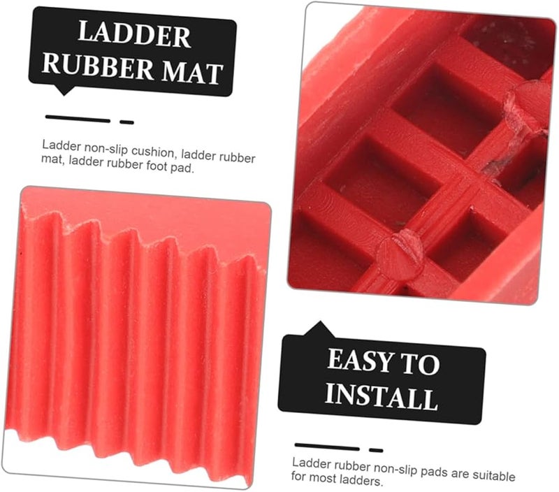 6Pcs Non Rubber Ladder Feet Pads Skid Covers For Enhanced Stability And Safety - Image 3