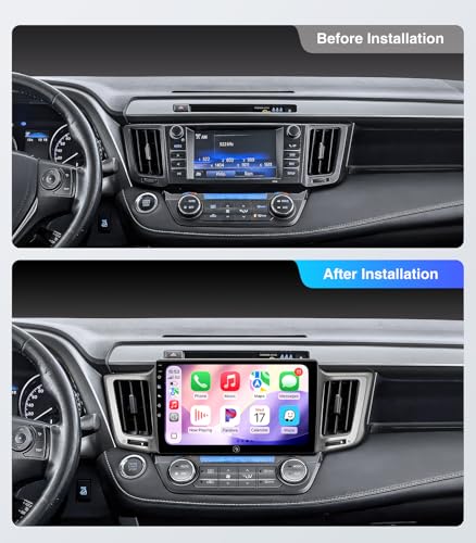 AINAVI (4G+64G) for Toyota RAV4 Radio Upgrade-10inch QLED Touchscreen Car Stereo Replacement 2013-2018 Wireless Carplay Android Auto MirrorLink Airplay SWC FM/AM GPS Navigation Media Player Head Unit - Image 2