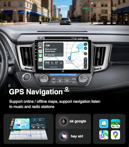 AINAVI (4G+64G) for Toyota RAV4 Radio Upgrade-10inch QLED Touchscreen Car Stereo Replacement 2013-2018 Wireless Carplay Android Auto MirrorLink Airplay SWC FM/AM GPS Navigation Media Player Head Unit - Image 5