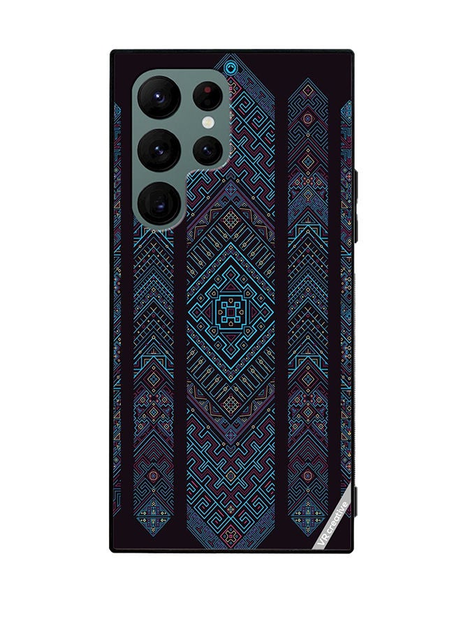 VR CREATIVE Protective Case Cover For Samsung Galaxy S22 Ultra 5G Mandala Design Multicolour - Image 1