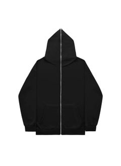 Generic Solid Color Mens Hooded Sweatshirt Blank Cardigan Zippered Hooded Top Training Suite Sport Shoes And Bag Set From China Black 
