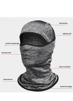 Balaclava Face Mask  ,Uv Protection Full Face Sunscreen Mask for Motorcycle Cycling,  Ice Silk Polyester Breathable Sunscreen Shawl Face Covering, Lightweight Sports Protection Cover (Grey) - pzsku/Z41E90B84DB6E578BE809Z/45/_/1731253979/e8886d5e-9626-4483-96c0-dbb328670949