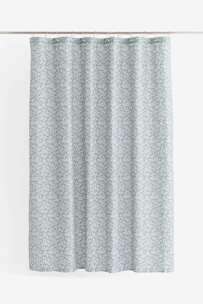 H&M Floral shower curtain