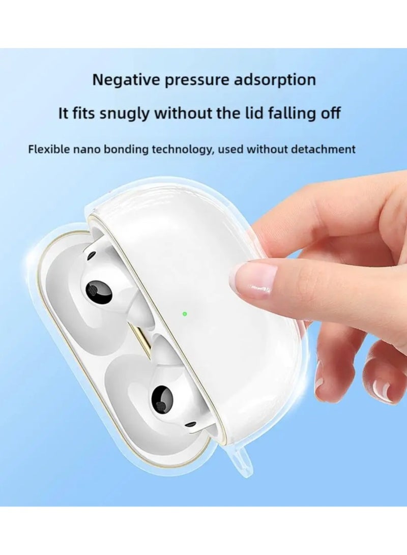 Clear Case for HUAWEI FreeBuds Pro 4, Shockproof Anti-Yellowing, Soft TPU Protective Covers Skin - Image 2