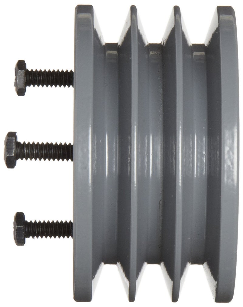 TB Woods 3V4123 Narrow V-Belt Sheave, 3V Belt Section, 3 Grooves, SH Bushing required, Cast Iron, 4.12" OD - Image 2