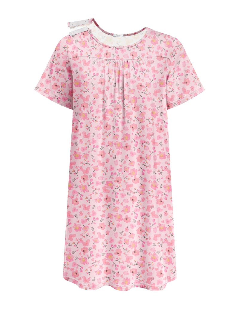 Deyeek Women's Adaptive Open Back Night Gown For Ladies - Assisted Dressing Hospital Gowns for Women With Shoulder Snaps XL - Image 1