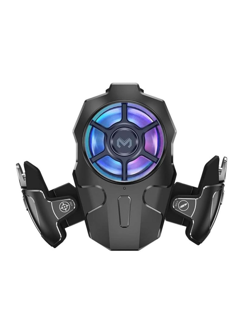SNW PUBG Game Controller Trigger with Cooling Fan, Controller for PUBG/Fortnite/Call of Duty - 30 Shots Per Second, Phone Gaming Accessory with Cooler  - Image 1
