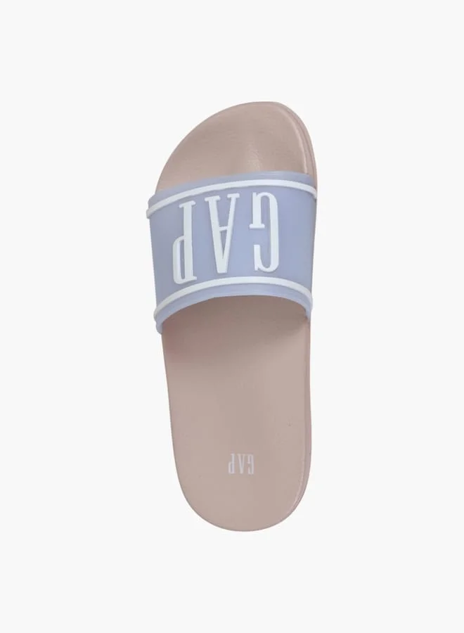GAP Girls' Logo Detail Slip-On Slides