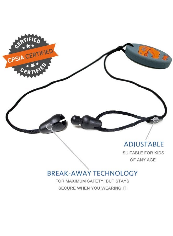 QUALEAP Xtra Tough (XT) Dino Sensory Chew Necklace for Kids, Boys or Girls - Chewing Necklace Teething Necklace Teether Necklace Chew Toys - Teething Toys Designed for Autism Aggressive Chewers - Image 4