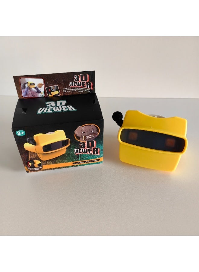 3D Viewer Wild Animal Theme Toy for Kids - Educational 3D Animal Viewer with Reel, Fun STEM Toy for Boys & Girls, Perfect Gift for Birthday & Eid-Color：yellow - Image 5