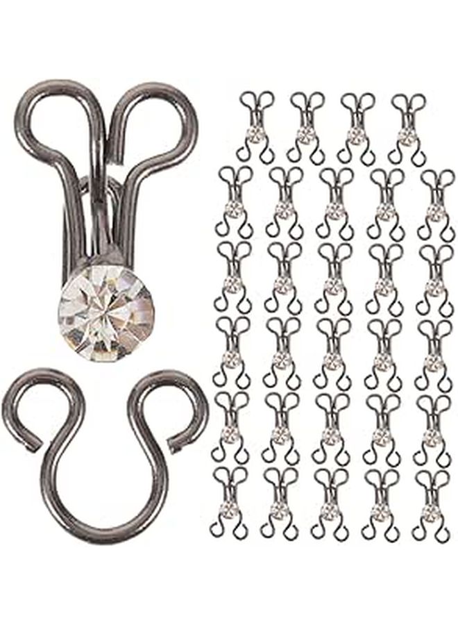 SAFIGLE 30 Pcs Metal Sewing Hook And Eye Closures For Clothing Repair - Image 1